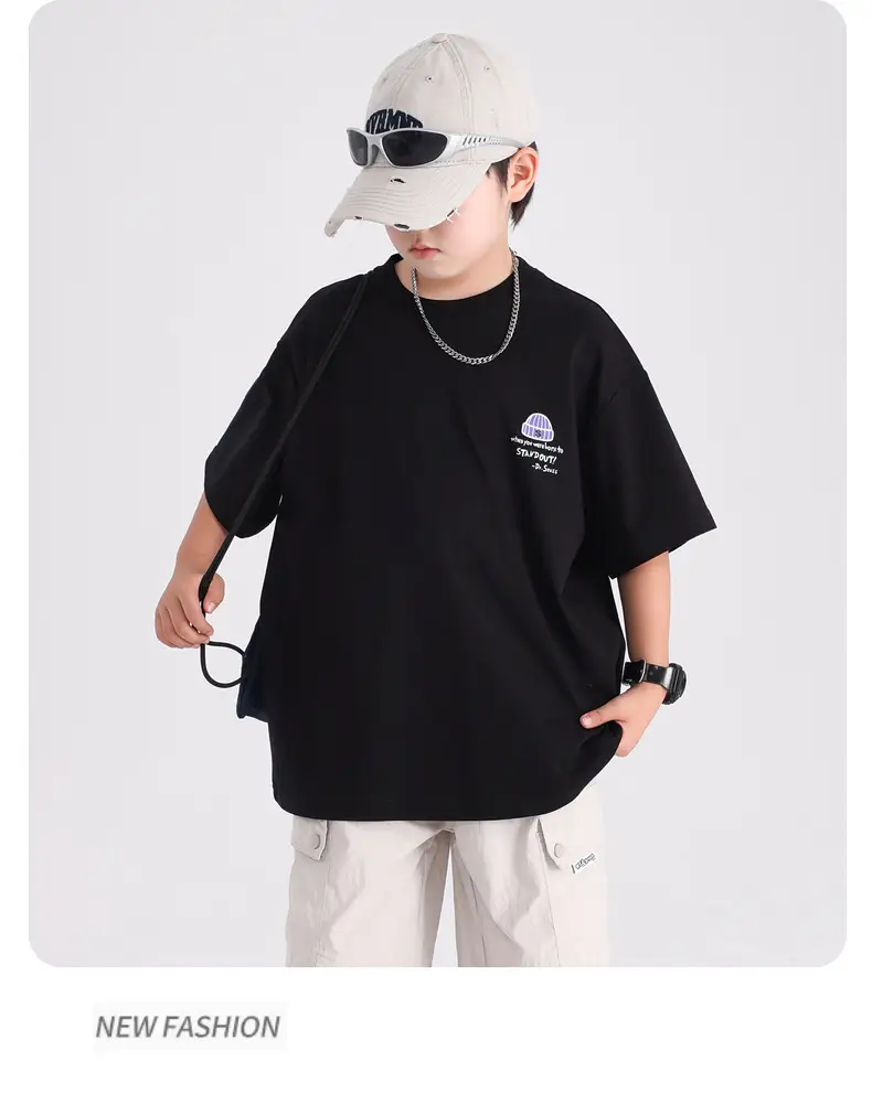 Boys Blue Graffiti T-Shirt 2026 Kids Summer — feature 14