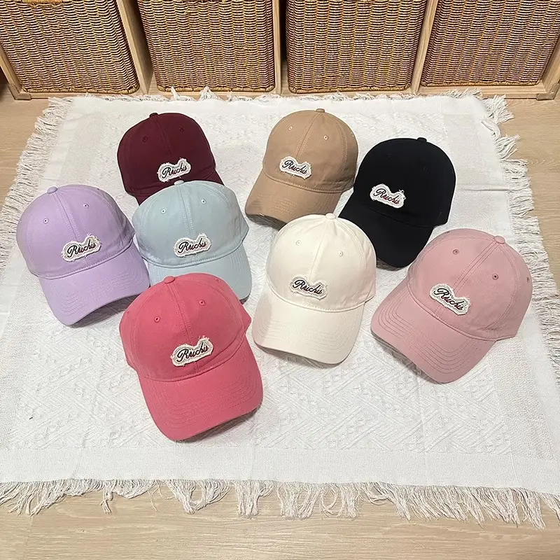 Women Baseball Cap with Letter Embroidery White - Image 9