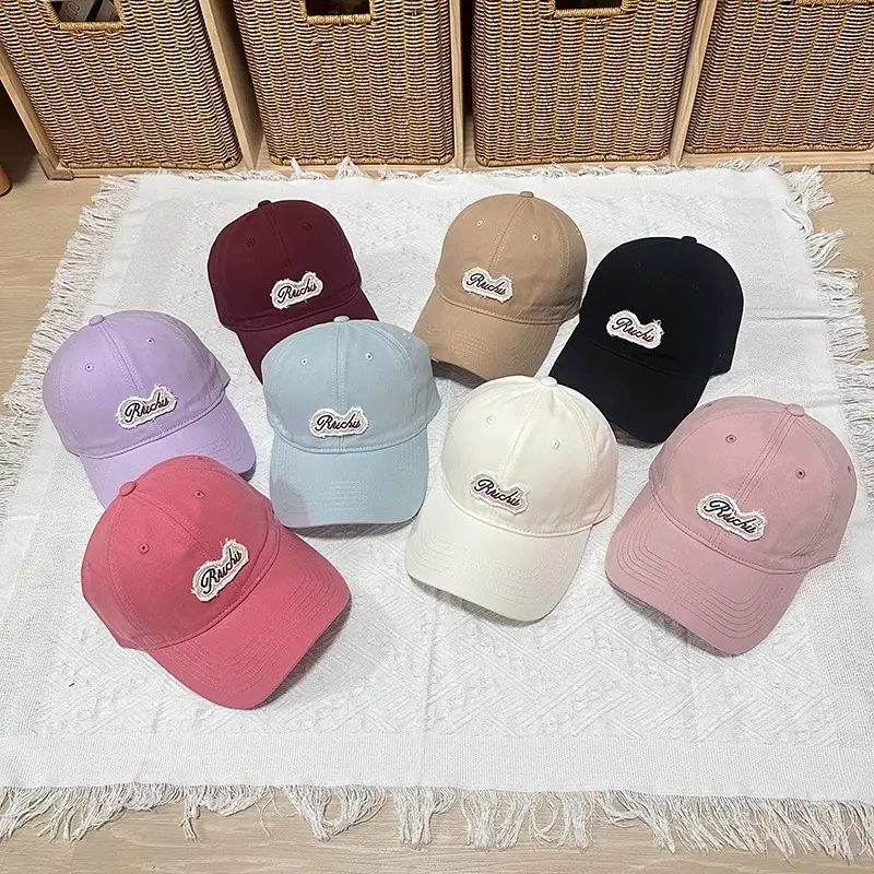 Women Baseball Cap with Letter Embroidery White - Image 11