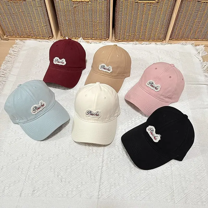 Women Baseball Cap with Letter Embroidery White - Image 12