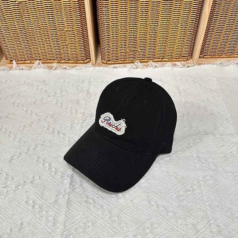 Women Baseball Cap with Letter Embroidery White - Image 2