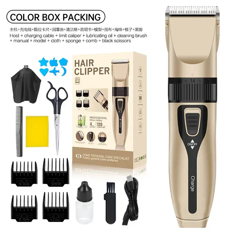 Electric Hair Clipper with 12 Blades Set - Image 2