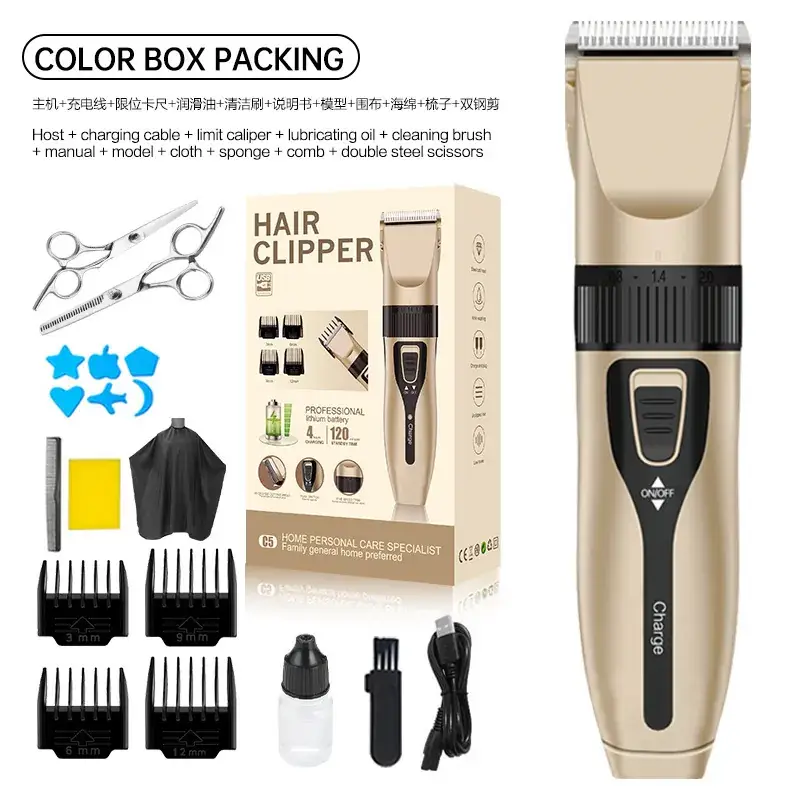 Electric Hair Clipper with 12 Blades Set - Image 4