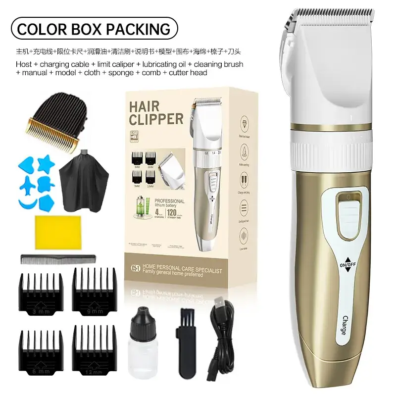 Electric Hair Clipper with 12 Blades Set - Image 8