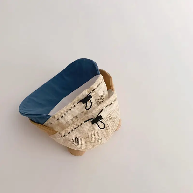 Baby Mesh Sun Hats Brown Beige Blue Peaked Cap - Image 22