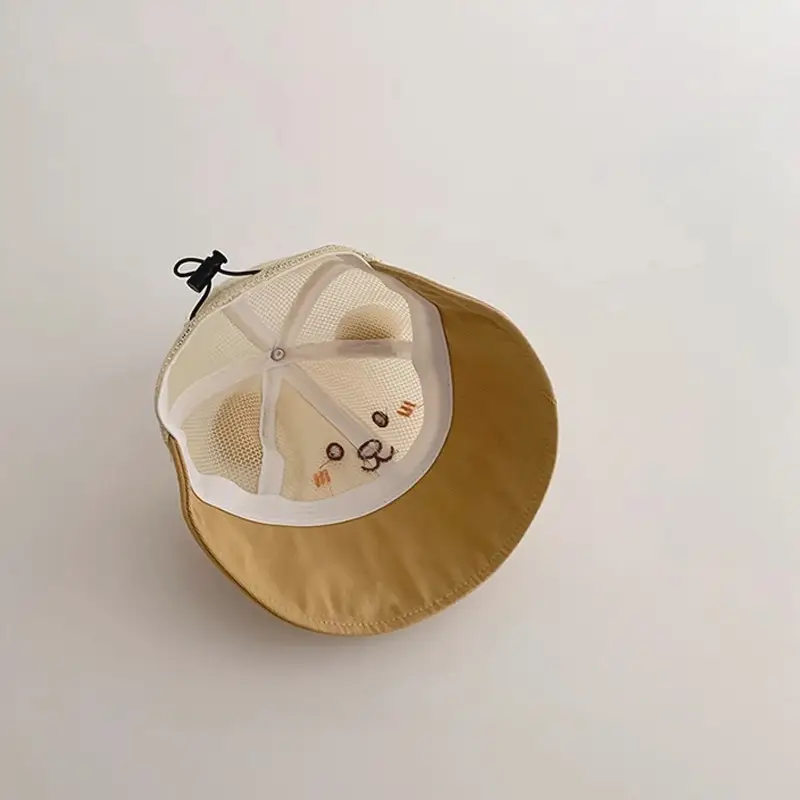 Baby Mesh Sun Hats Brown Beige Blue Peaked Cap — feature 6