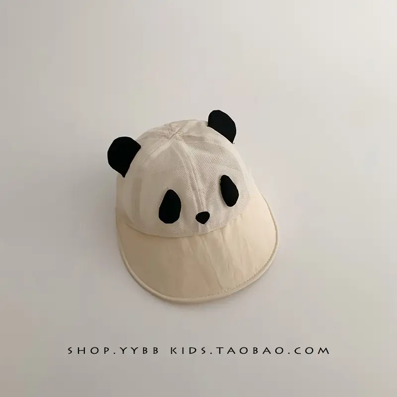 Baby Mesh Sun Hats Brown Beige Blue Peaked Cap - Image 11