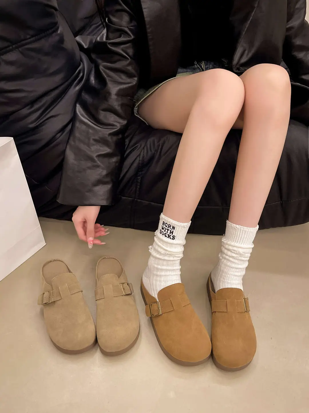 Retro Thick-Soled Versatile Toe-Cap Half Slippers for Women 2025 Spring and Summer New Soft-Soled Comfortable Non-Slip Birkenstock Slippers — feature 14