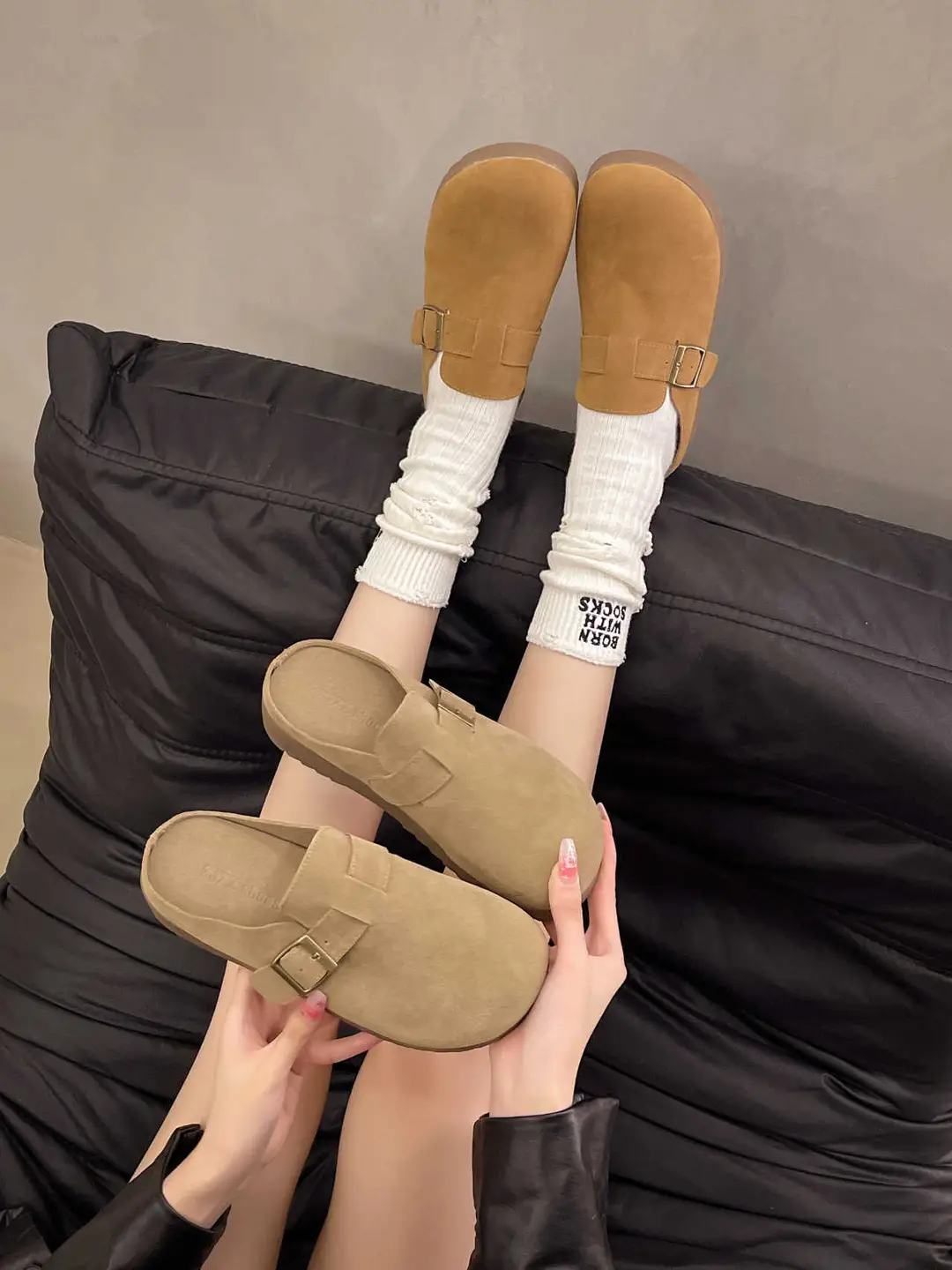 Retro Thick-Soled Versatile Toe-Cap Half Slippers for Women 2025 Spring and Summer New Soft-Soled Comfortable Non-Slip Birkenstock Slippers — feature 15