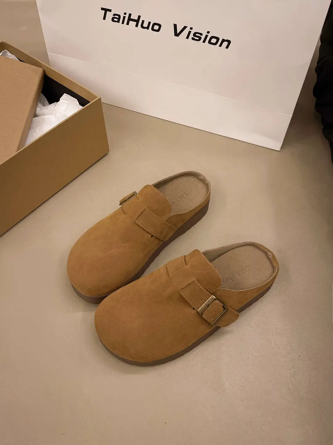 Retro Thick-Soled Versatile Toe-Cap Half Slippers for Women 2025 Spring and Summer New Soft-Soled Comfortable Non-Slip Birkenstock Slippers — feature 19