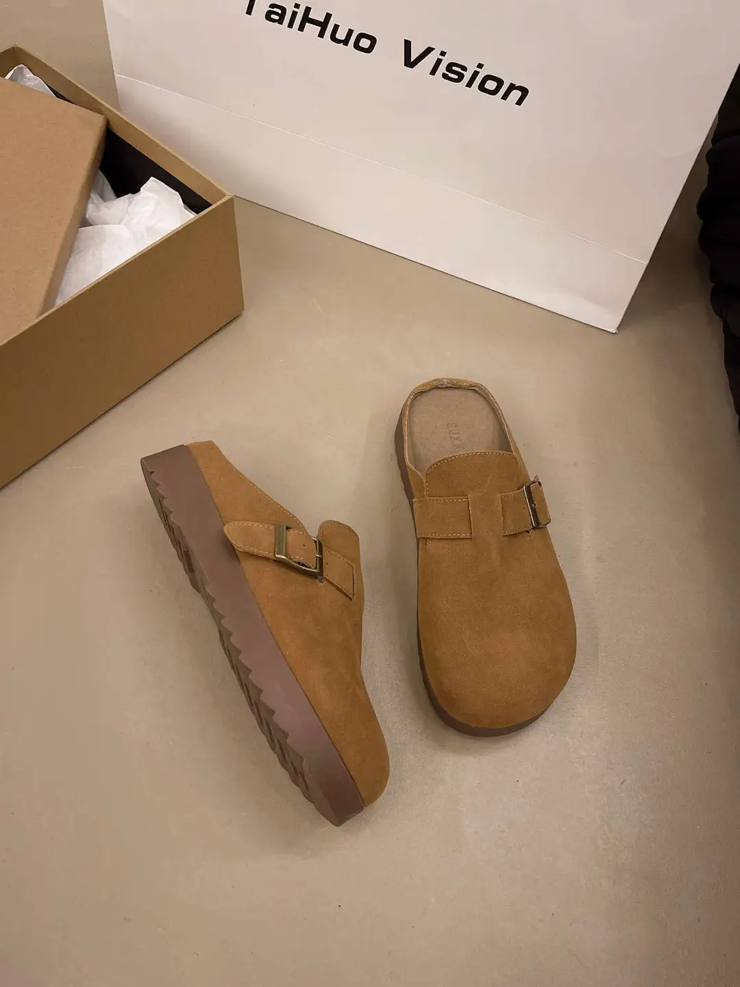 Retro Thick-Soled Versatile Toe-Cap Half Slippers for Women 2025 Spring and Summer New Soft-Soled Comfortable Non-Slip Birkenstock Slippers — feature 20