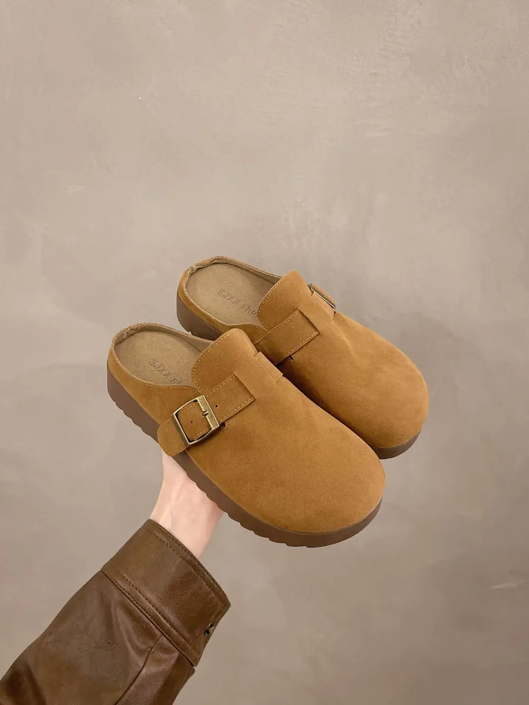Retro Thick-Soled Versatile Toe-Cap Half Slippers for Women 2025 Spring and Summer New Soft-Soled Comfortable Non-Slip Birkenstock Slippers — feature 27