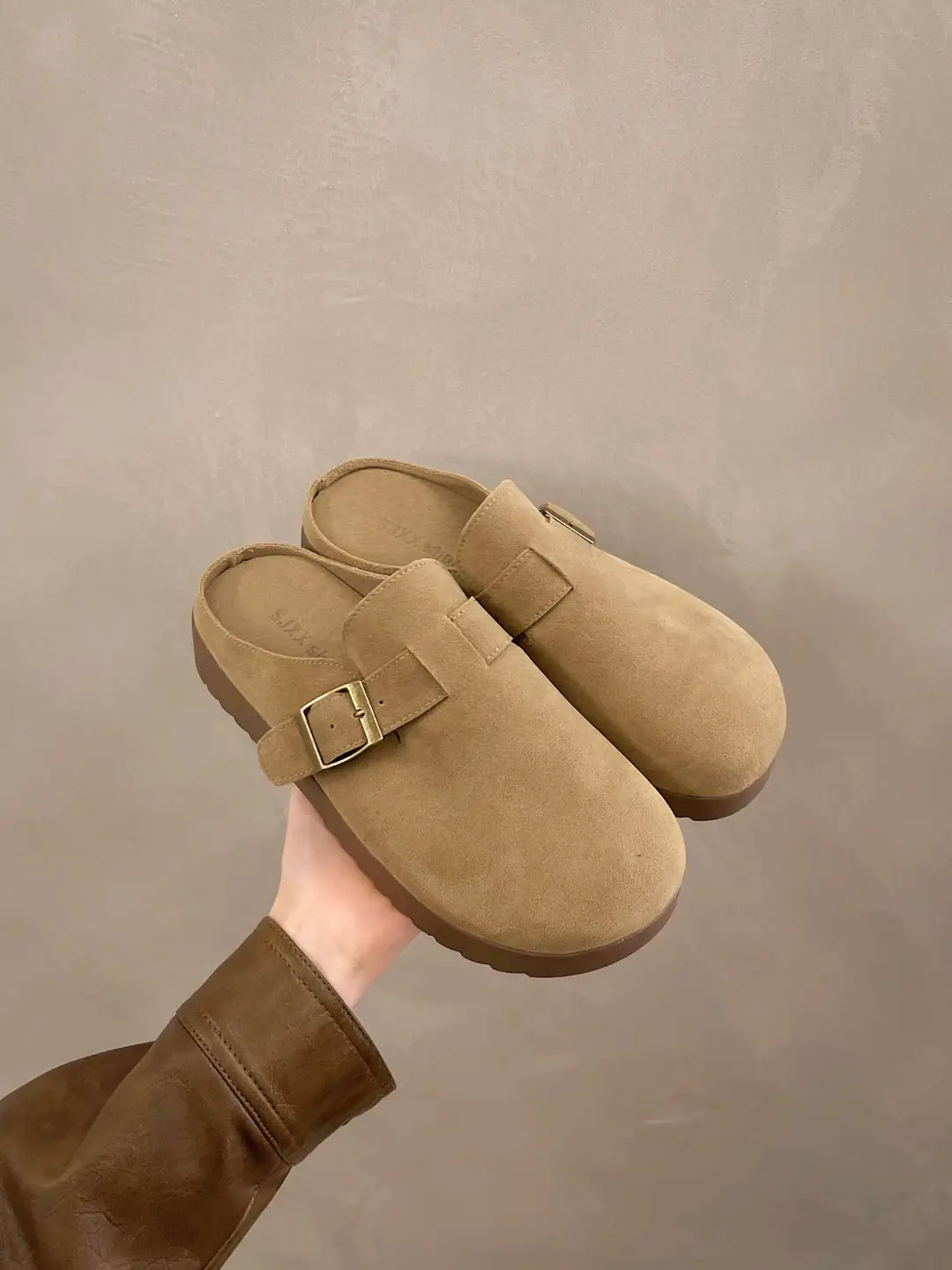 Retro Thick-Soled Versatile Toe-Cap Half Slippers for Women 2025 Spring and Summer New Soft-Soled Comfortable Non-Slip Birkenstock Slippers — feature 28