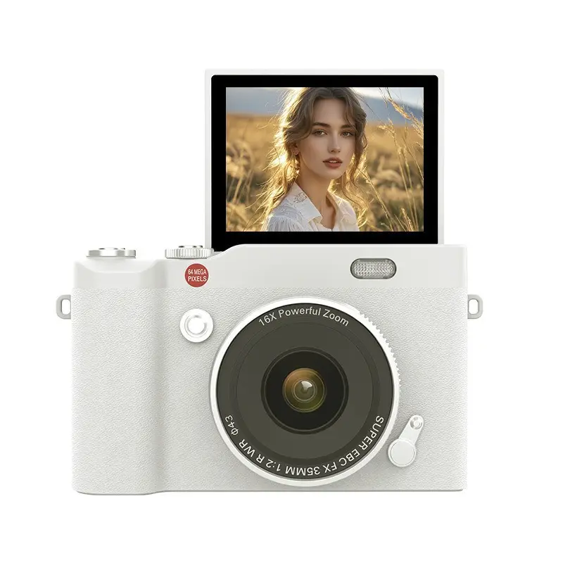 New student camera retro CCD HD flip screen entry-level SLR camera 4K high pixel dual camera light
