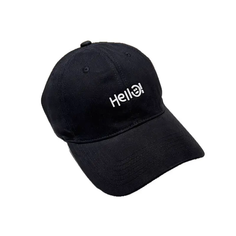 Hello Letter Beige Baseball Cap Unisex Sun Hat - Image 13