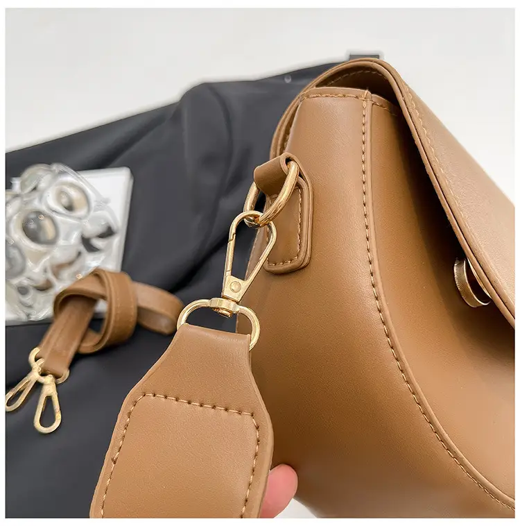 Women's Crossbody Bag Tan Leather 2025 Summer — feature 28
