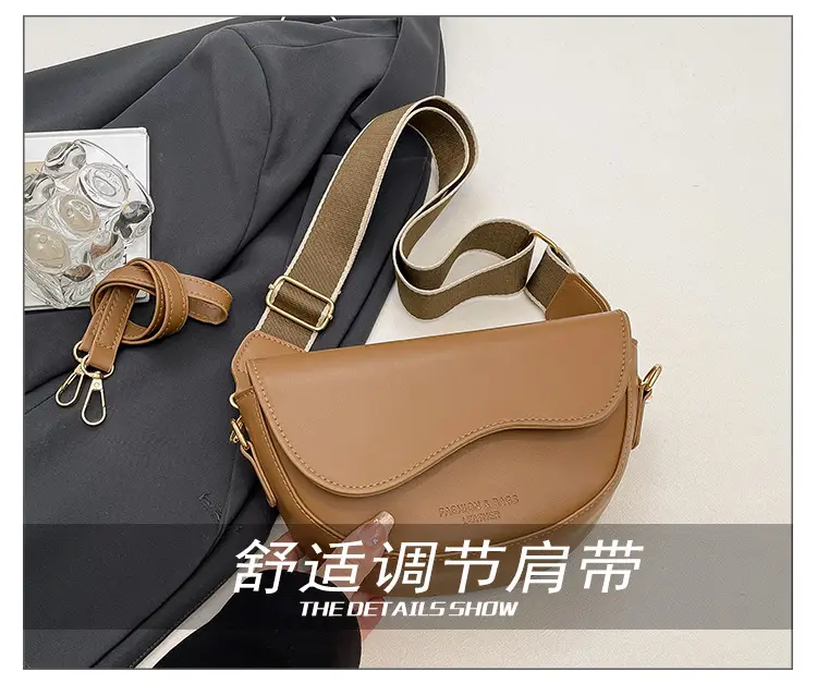 Women's Crossbody Bag Tan Leather 2025 Summer — feature 5