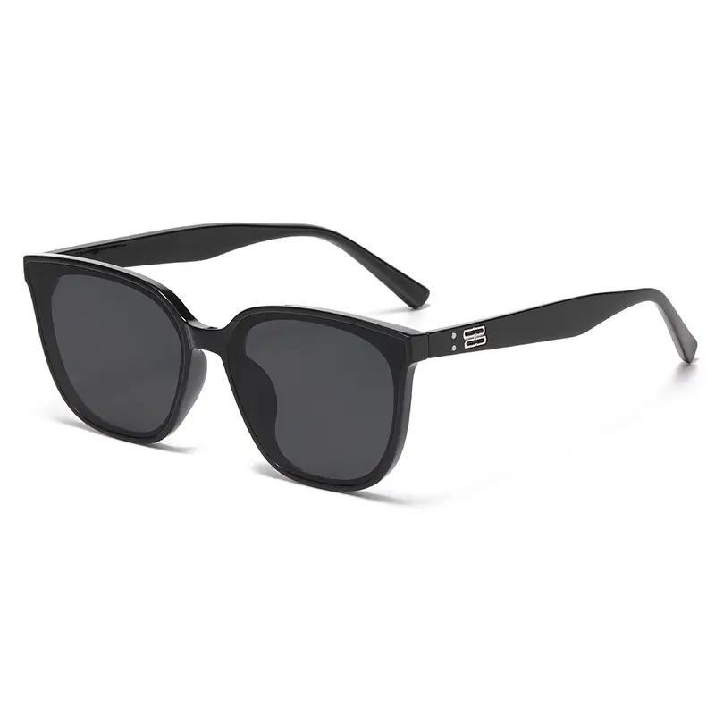 Women Anti-UV Concave Sunglasses Black