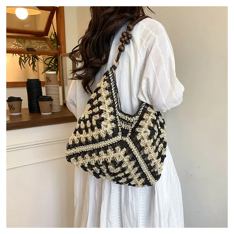 Korean Style Cross-Corridor Straw Bag Large Capacity — feature 15