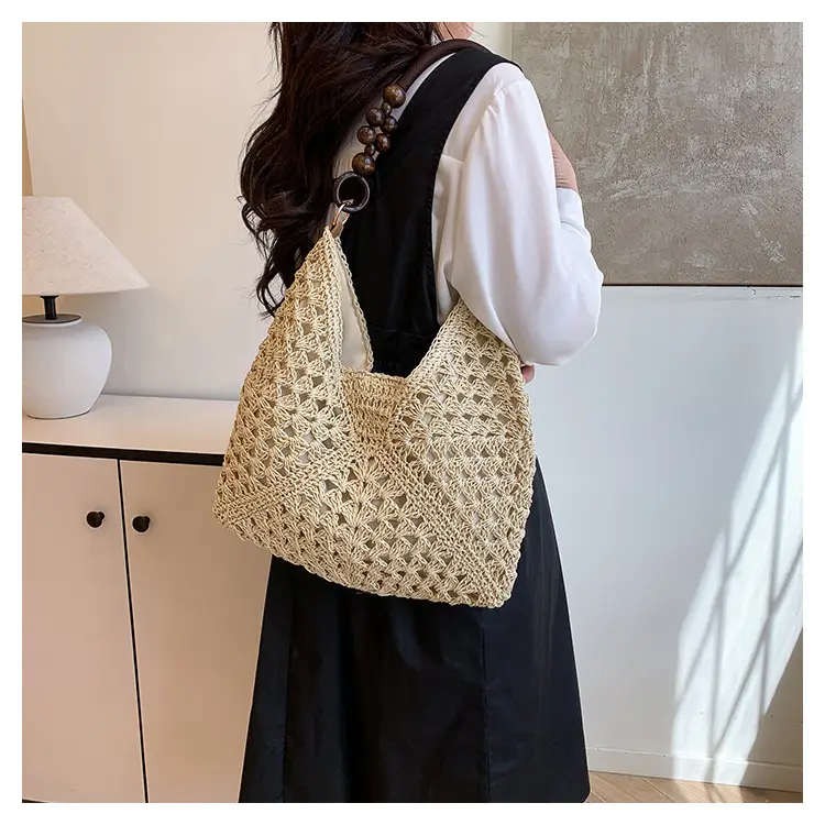Korean Style Cross-Corridor Straw Bag Large Capacity — feature 20