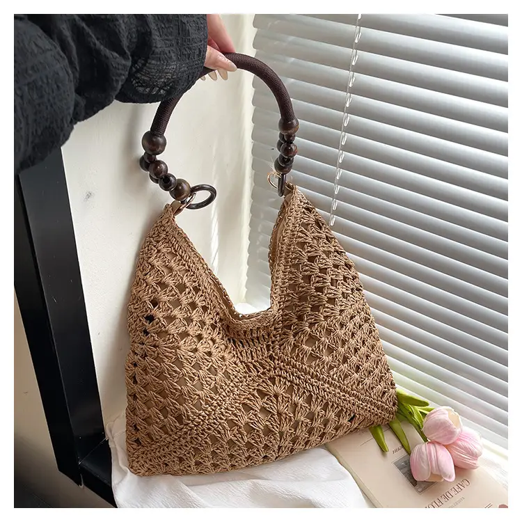 Korean Style Cross-Corridor Straw Bag Large Capacity — feature 27