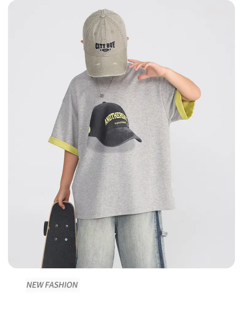 Boys Ice-Feel T-Shirt 2026 Summer Thin Black Pink — feature 18