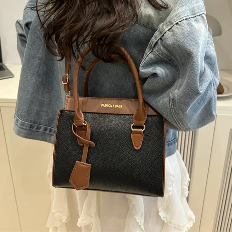 Women's Black Leather Shoulder Bag 2024 New Arrival - Image 6