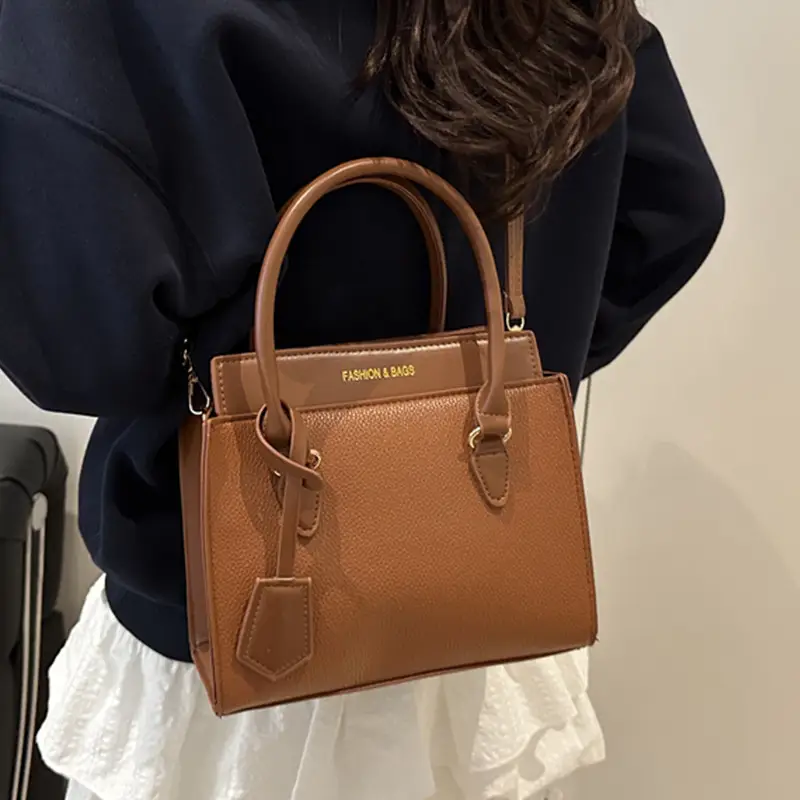 Women's Black Leather Shoulder Bag 2024 New Arrival - Image 7