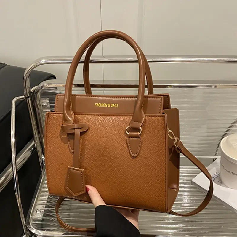 Women's Black Leather Shoulder Bag 2024 New Arrival - Image 5
