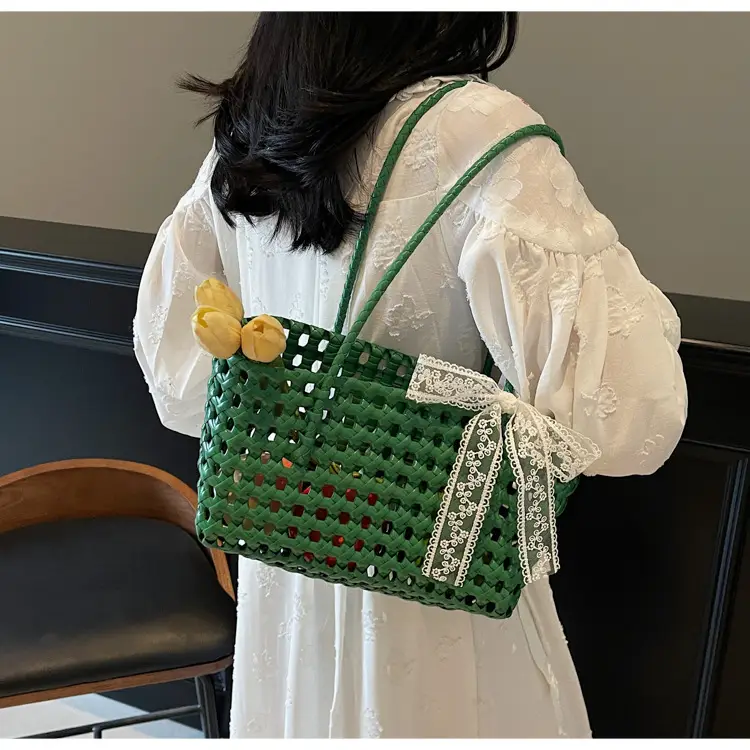 2025 French Woven Basket with Bow for Women — feature 13