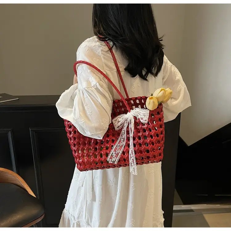 2025 French Woven Basket with Bow for Women — feature 14