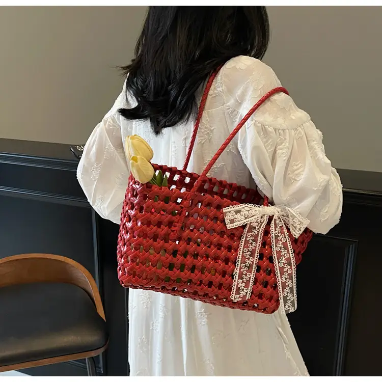 2025 French Woven Basket with Bow for Women — feature 15