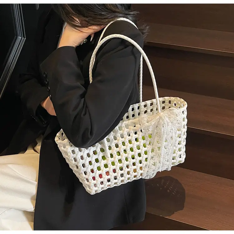 2025 French Woven Basket with Bow for Women — feature 18