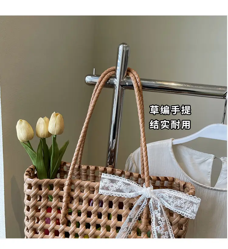2025 French Woven Basket with Bow for Women — feature 2