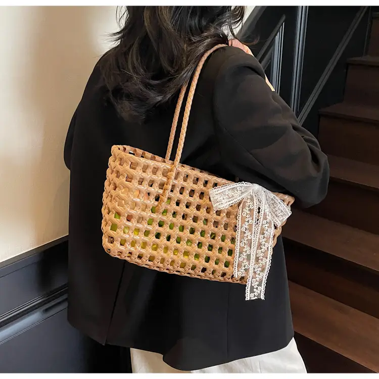 2025 French Woven Basket with Bow for Women — feature 21