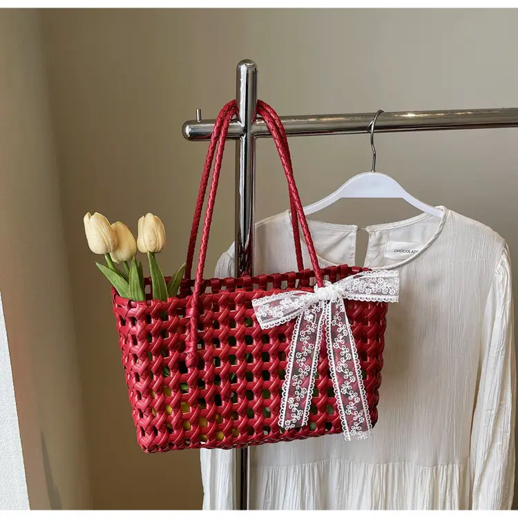 2025 French Woven Basket with Bow for Women — feature 22