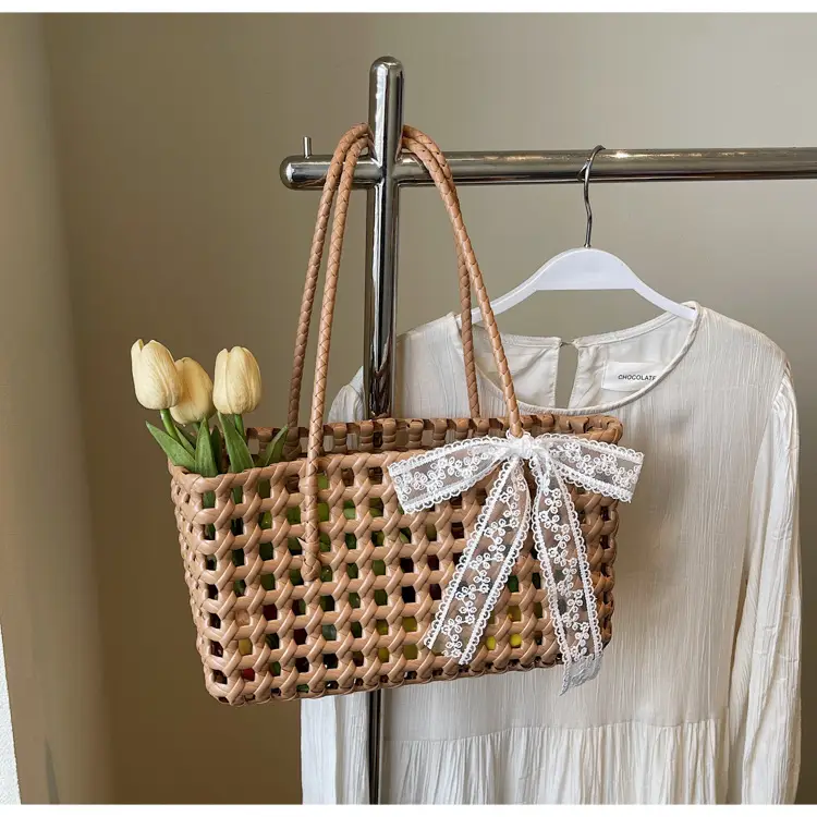 2025 French Woven Basket with Bow for Women — feature 26