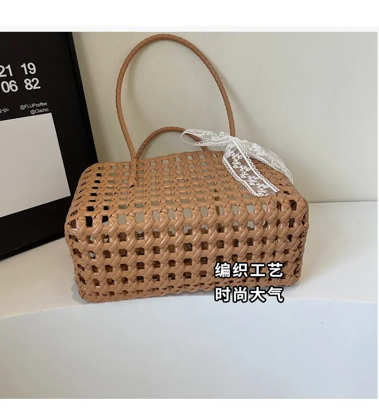 2025 French Woven Basket with Bow for Women — feature 3