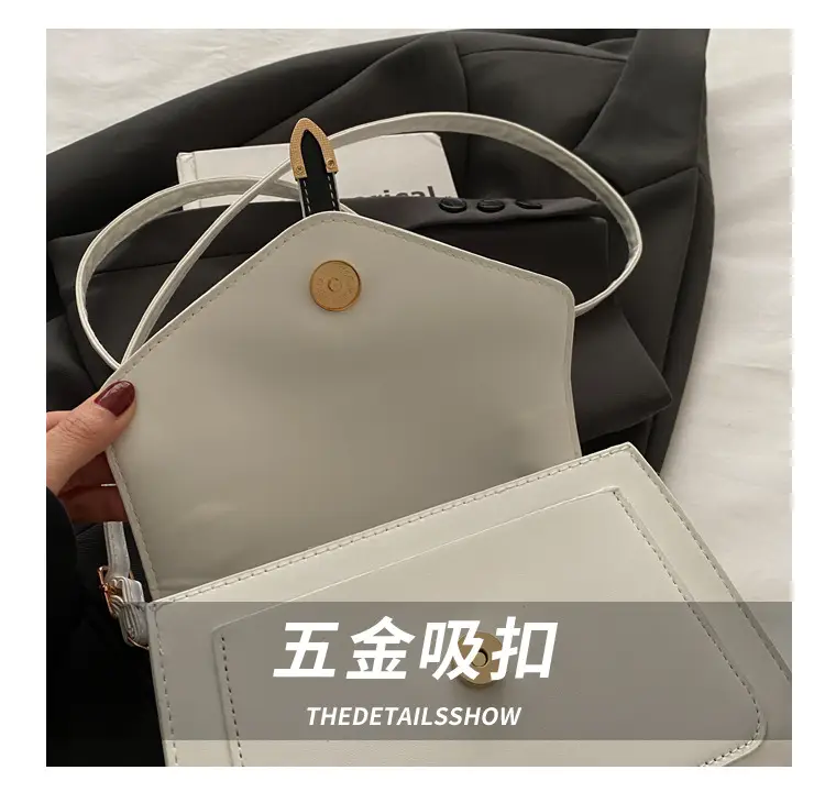 Women's White Square Shoulder Bag 2025 Summer — feature 4