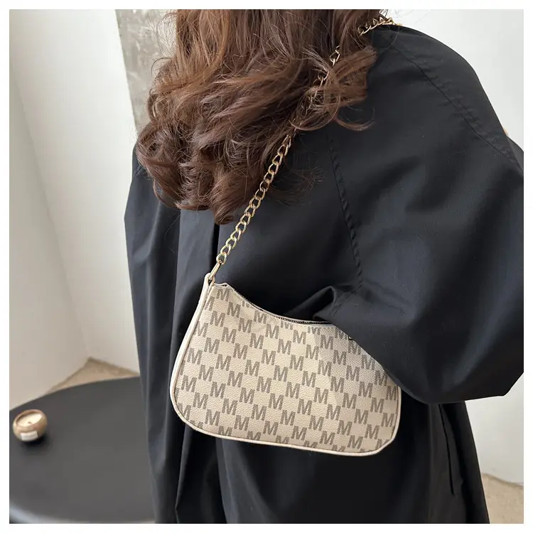 Pink Vintage Checkered Crossbody Bag for Women — feature 10