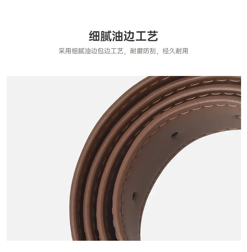 Women Genuine Leather Belt Brown Buckle β feature 7
