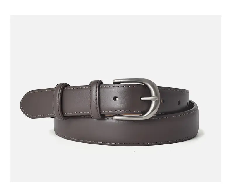 Women Genuine Leather Belt Brown Buckle β feature 9