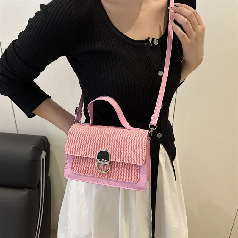 Contrast Color Square Bag Women 2025 New - Image 8
