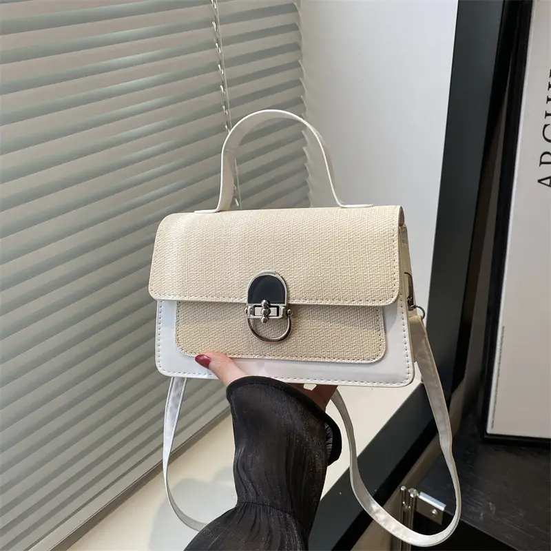Contrast Color Square Bag Women 2025 New - Image 2
