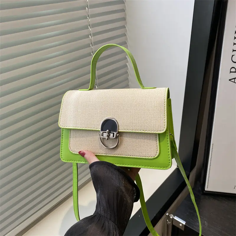 Contrast Color Square Bag Women 2025 New - Image 5