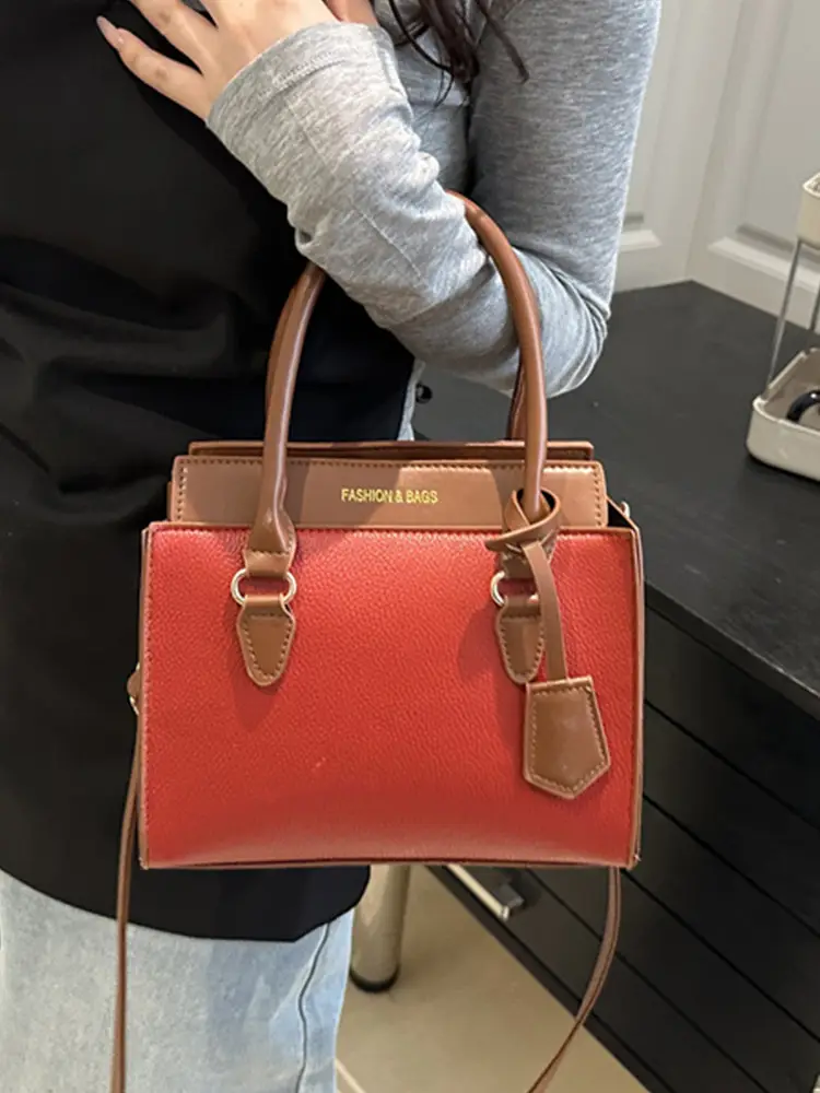 Women's Brown Leather Shoulder Bag 2025 New Arrival