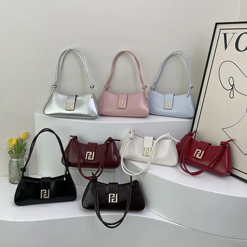 Women's Square Lock Shoulder Bags 2025 Spring Summer Collection - Image 9