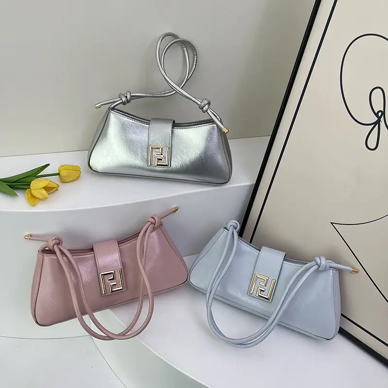 Women's Square Lock Shoulder Bags 2025 Spring Summer Collection - Image 12