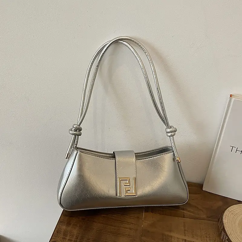 Women's Square Lock Shoulder Bags 2025 Spring Summer Collection - Image 2
