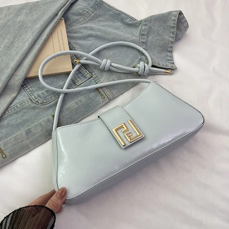 Women's Square Lock Shoulder Bags 2025 Spring Summer Collection - Image 3